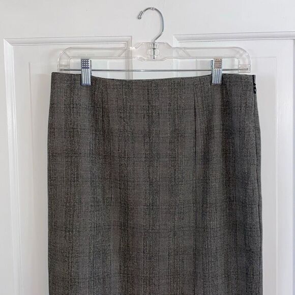 Donna Ricco subtle plaid pencil skirt size 4 - Picture 2 of 9